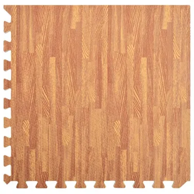 Image de vidaXL Tapis de sol 24 pcs. Veinure du bois 8,64 m² Mousse EVA