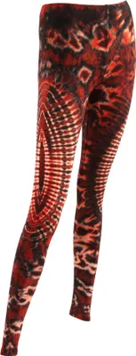 Produktbild von Leggings - Batik - Sun - rot - S/M