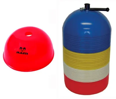 Obrázek produktu pro Kuželky Domed pro agility – sada 40 kusů – vícebarevné