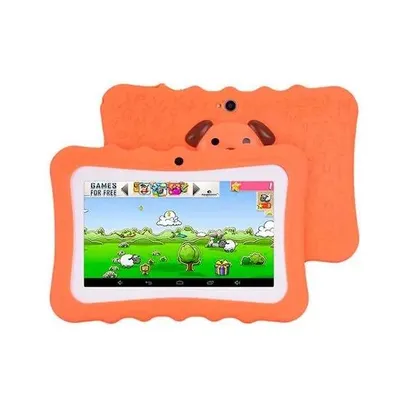Obrázek produktu pro Dětský tablet s gumovým obalem, dětská chytrá tabulka na pohádky, hry a učení, tablet pro děti s kamerou - Smarty