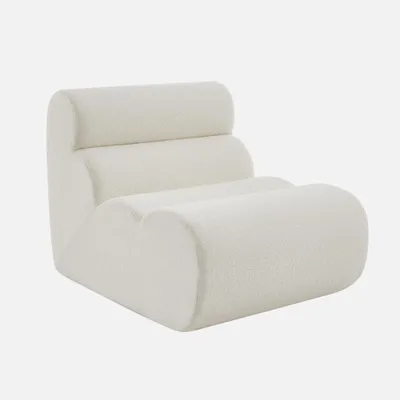 Immagine prodotto di Poltrona bouclé testurizzata, Bianco