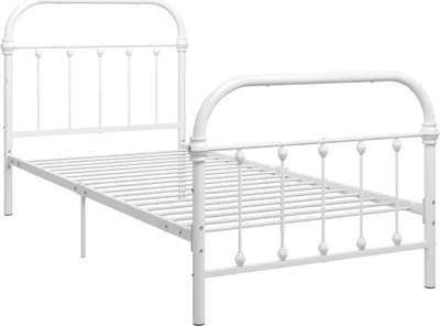 Obrázok produktu pre vidaXL Posteľný rošt biely kov 90 × 200 cm