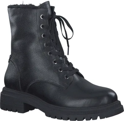 Obrázok produktu pre Tamaris dámske členkové topánky na zips s teplou podšívkou a šnurovaním 1-26222-41, veľkosť:40 EU, farba:Black