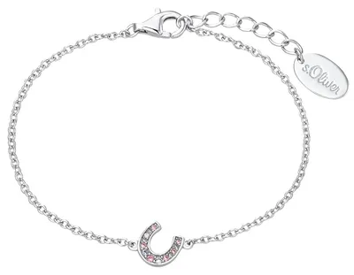Produktbild von s.Oliver Damen Armband Hufeisen aus 925er Silber mit Zirkonia