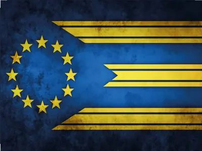 Produktbild von vianmo Holzschild 30x40 cm Flagge Europa Fahne