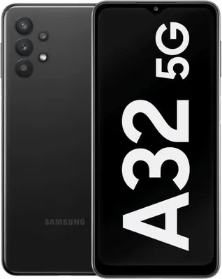 Produktbild von Samsung Galaxy A32 5G SM-A326B, 16,5 cm (6.5"), 720 x 1600 Pixel, 4 GB, 64 GB, 48 MP, Schwarz