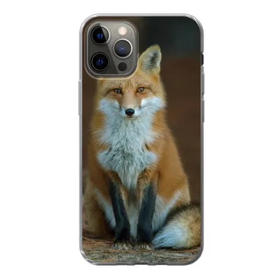Produktbild von MuchoWow® Handyhülle Schutzhülle Hülle für iPhone 12 Pro Fuchs - Makro - Rot Silikon Softcase Handy Hülle - Abdeckung