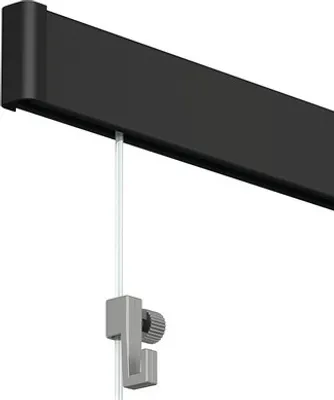Produktbild von Bilderschiene All-In-One Click Rail 2 m schwarz