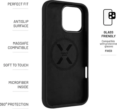 Obrázek produktu pro FIXED Fixed | MagFlow | Back Cover | Apple | iPhone 16 Pro Max | Silicone | Black