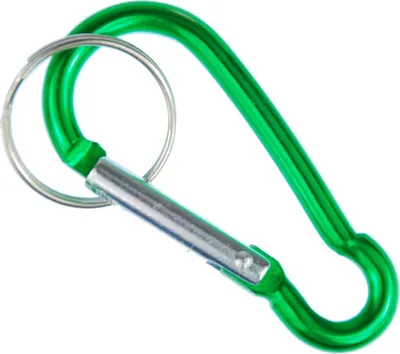 Produktbild von Karabiner Schlüsselanhänger Miniblings Anhänger Schlüsselring Klettern grün