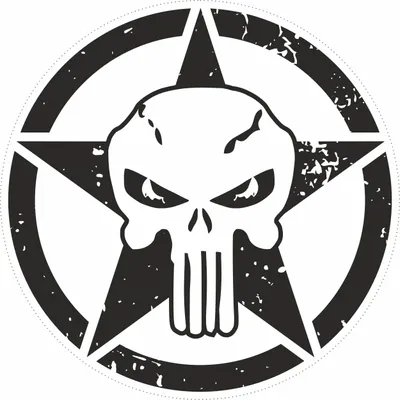 Produktbild von Aufkleber Skull US Army 105 x 105 mm