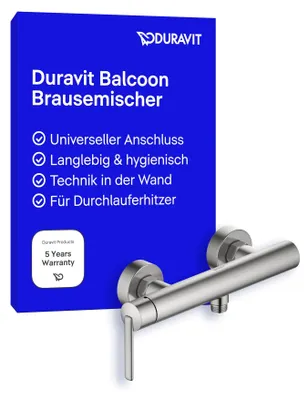 Zdjęcie produktu dla Jednouchwytowa bateria prysznicowa Duravit Balcoon, natynkowa, BA4230000070