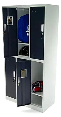 Produktbild von Sechserspind 6-Fächer Garderobenschrank Umkleidespind Metall