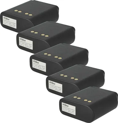 Produktbild von vhbw 5x Akku Ersatz für Motorola NTN4538, NTN4594, NTN4595, NTN4595A, NTN4592, NTN4593, NTN4593DR für Funkgerät, Walkie Talkie (1800 mAh, 7,2 V, NiMH)