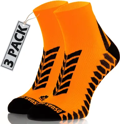 Produktbild von Sesto Senso Sportsocken – Bequeme, atmungsaktive Socken – Unisex für Damen und Herren, Größe 39-42, Orange - 3er-Pack