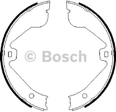 Produktbild von Bosch Bremsbackensatz, Feststellbremse  0 986 487 705