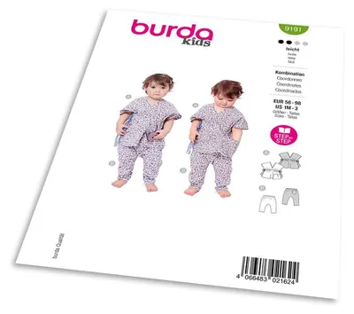 Obrázek produktu pro Střih Burda 9191 - Tunika a kalhoty pro miminka