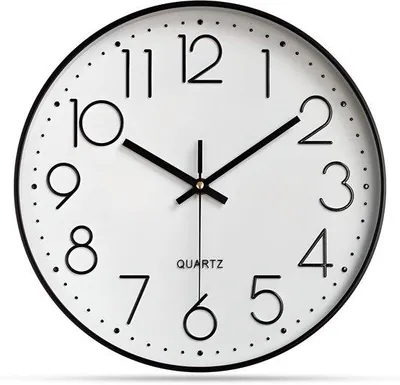 Image de Horloge murale moderne sans tic-tac, pour le salon, le bureau ou la cuisine