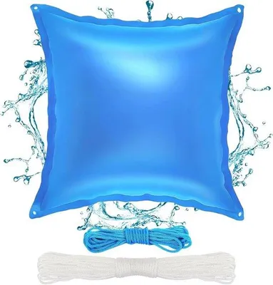 Obrázek produktu pro Zimní polštář do bazénu 120 x 120 cm, obdélníkový, nafukovací – odolný proti povětrnostním vlivům, vhodný jako kryt bazénu