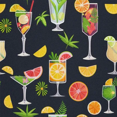 Image de OUTDOOR DECOSTOFFE OXFORD - Motif de cocktail | DX8703