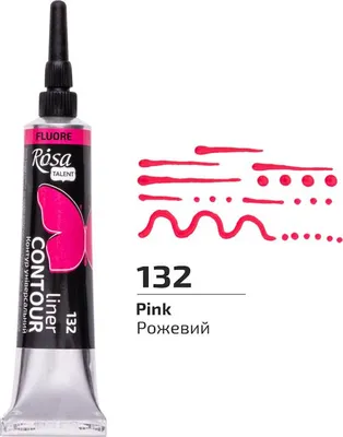 Immagine prodotto di Colore acrilico fluo rosa per contorni n.132 20 ml Rosa Talent Koh-i-noor