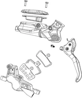 Produktbild von Sram Code Bronze Stealth Scheibenbremssattel Silber  Silber One Size