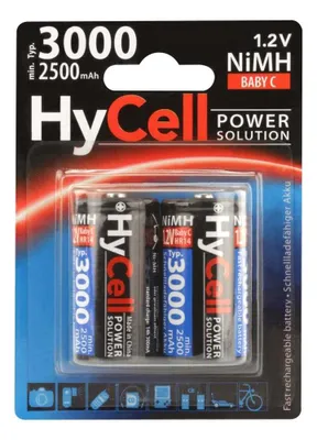 Produktbild von HyCell NiMH-Akku Typ 3000 Baby 2500mAh 2er Blister