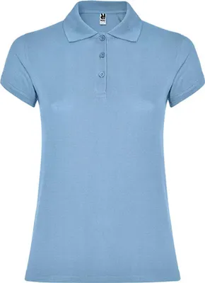 Produktbild von Roly PO6634 | Damen Star Woman Poloshirt, Piqué - Farbe: Sky Blue 10 - Größe: M
