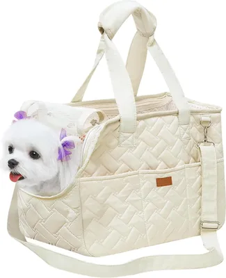 Produktbild von Hondendraagtas bis 5 kg - für kleine Hunde und Katzen, faltbar und atmungsaktiv (41 x 30 x 18 cm)