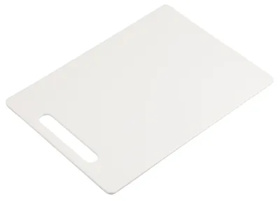 Zdjęcie produktu dla Deska do krojenia Kesper, biała, z tworzywa sztucznego, 33,5 x 23,5 x 0,5 cm, 1 sztuka