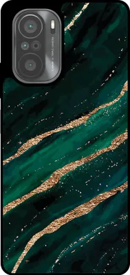 Produktbild von Smartphonica Handytasche geeignet für Xiaomi Mi 11i mit Marmordruck - TPU zurück Abdeckung Fall Marmor Design - Grün Gold