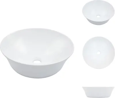 Produktbild von vidaXL Waschbecken 41 x 12,5 cm Keramik Weiß -  Badezimmer-Waschbecken