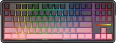 Image de REDRAGON K728SP-RGB-PRO Antonium Pro, sans fil, USB + RF sans fil + Bluetooth, mécanique, noir, rose