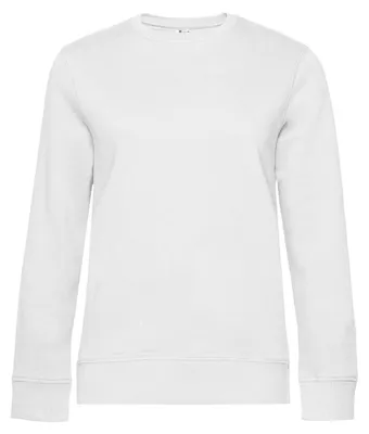 Productafbeelding van B&C - "Königin" sweater met ronde hals, damesmodel FK159 (maat L) (wit)