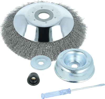 Produktbild von vhbw Soft-Unkrautbürste kompatibel mit AL-KO BC301 Gartengerät, Freischneider - Ø 20 cm - Mit Zubehör-Set