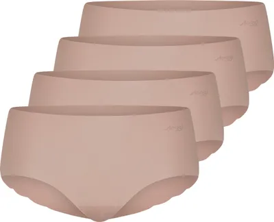 Produktbild von sloggi 4er Pack ZERO Microfibre 2.0 Short Slip Kein Abzeichnen unter Kleidung, Weich und leicht, Bester Tragekomfort haut S
