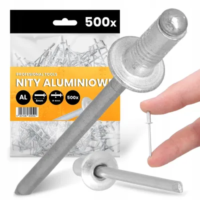 Produktbild von TRCR Blindnieten Aluminium Stahl Verzinkt 4x8mm 500 Stück