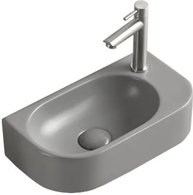 Produktbild von Mexen Viera Aufsatzwaschbecken rechts 40 x 21 cm, hellgrau matt - 21274061R