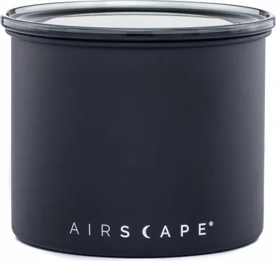 Image de Airscape Récipient à arômes en acier inoxydable Petit, boîte à café, boîte de conservation, acier inoxydable, noir mat, AS1704