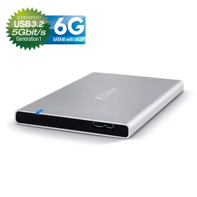 Produktbild von FANTEC ALU7MMU3, 2,5" Aluminium Gehäuse für SATA & SSD-Festplatte, USB 3.2