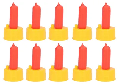 Produktbild von 10 Stück Lammmilchtrinknippel Schafe Stillfutterspender für verwaistes Kleintierfutter Rot