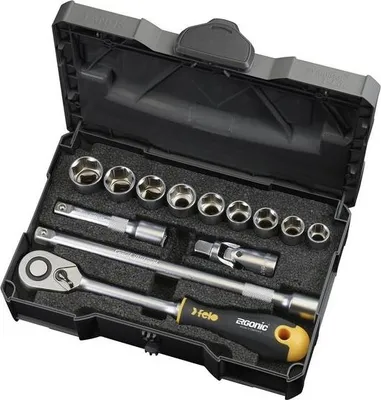 Obrázok produktu pre Felo ERGONIC sada račňových kľúčov 1/2" 13-dielna súprava
