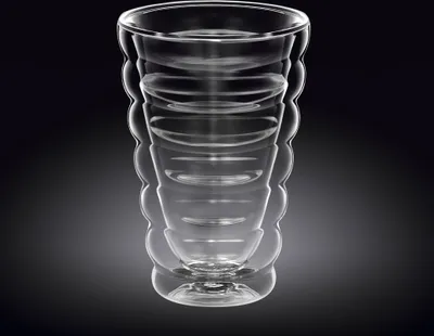 Produktbild von Wilmax Doppelwandiger Thermoglas Becher 350 ml Transparent WL-888417/A