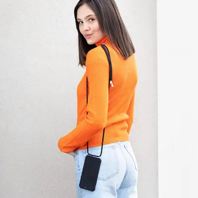 Produktbild von kwmobile Necklace Case kompatibel mit OnePlus Nord 2 5G Hülle - Cover mit Kordel zum Umhängen - Silikon Schutzhülle Lavendel