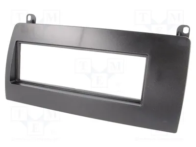 Image de 1 x Cadre d'installation pour autoradio, noir, cadre pour autoradios 1 DIN
