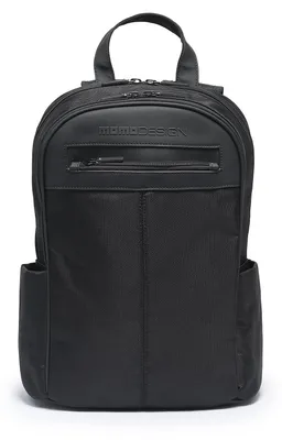 Produktbild von Momo Design Rucksack schwarz Polyurethan mit Reißverschluss Casual Herren Black B UNICA 39x29x12 cm MO-03UJ-BLACK