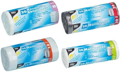 Produktbild von Papstar 12397, 30 l, Grau, 600 mm, 500 mm, 9,71 g, 4 Stück(e)