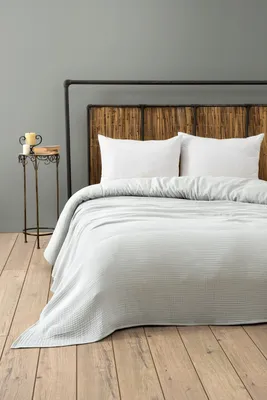Obrázek produktu pro L'Essentiel Linge de Maison, mušelín - šedý (220 x 250), přehoz na dvoulůžko, šedý, 100% BAVLNA, 220 x 250 cm