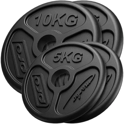Obrázek produktu pro Marbo Sport 30 kg sada olympijských závaží z litiny Litinové závaží s otvorem ø50/51 mm / 2 x 10 kg + 2 x 5 kg