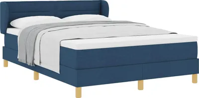 Immagine prodotto di Letto a molle con materasso Blu 160 x 200 cm Tessuto